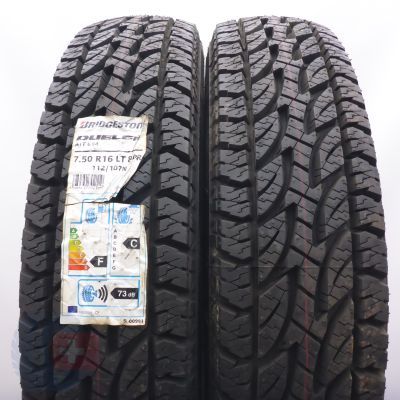 Opony 7.50 R16 2x BRIDGESTONE 112/107N Dueler A/T694 Letnie M+S 2016 Nieużywane Opony 7.50 R16 2x BRIDGESTONE 112/107N Dueler A/T694 Letnie M+S 2016 Nieużywane