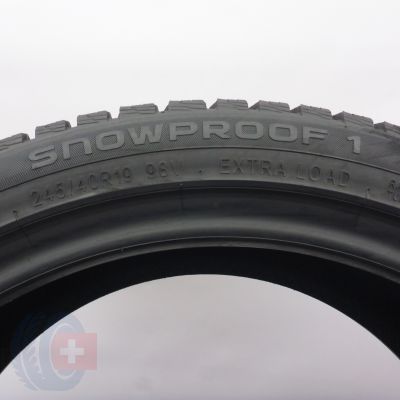 7. Opony 245/40 R19 4x NOKIAN 98V XL Snowproof 1 Zimowe 2023, 2024 6,8-7mm