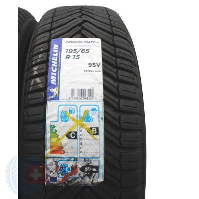 3. Opony 195/65 R15 2x MICHELIN 95V XL CrossClimate+ Wielosezonowe 2021 Jak Nowe 