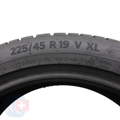 5. Opony 225/45 R19 2x CONTINENTAL 96V XL WinterContact TS870P zimowe 8-8,7mm 2022