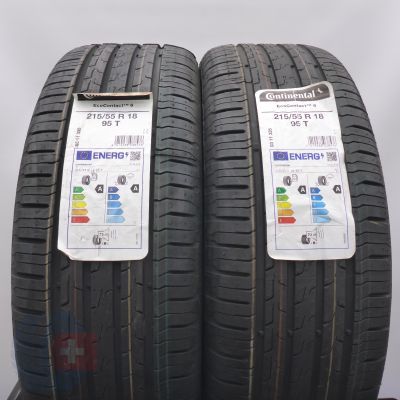 5. Opony 215/55 R18 4x CONTINENTAL 95T EcoContact6 Letnie 2023 Nieużywane Jak Nowe 5. Opony 215/55 R18 4x CONTINENTAL 95T EcoContact6 Letnie 2023 Nieużywane Jak Nowe