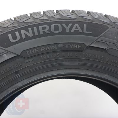 5. Opony 195/75 R16C 4x UNIROYAL 107/105R Snow Max 3 Zimowe 2021/22  Jak Nowe