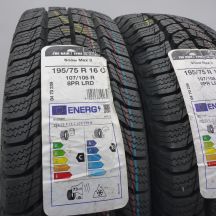 2. Opony 195/75 R16C 4x UNIROYAL 107/105R Snow Max 3 Zimowe 2021/22  Jak Nowe
