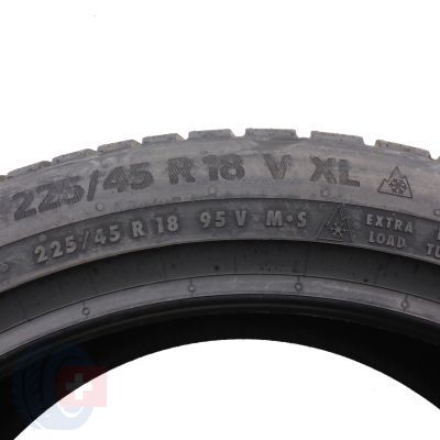 4. 2 x CONTINENTAL 225/45 R18 95V XL WinterContact TS 870P Zima 2022 Jak Nowe Nieużywane