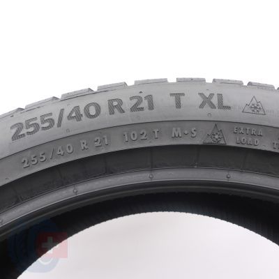3. Opona 255/40 R21 1x CONTINENTAL 102T XL WinterContact TS 870 P Zimowa 2024 8,8mm Jak Nowa