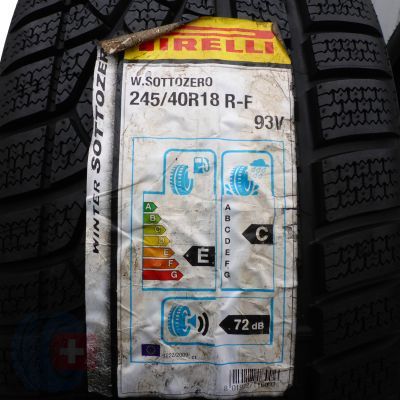 2. 2 x PIRELLI  245/40 R18  93V Sottozero Winter 240 RUN FLAT Zima 2011/12 