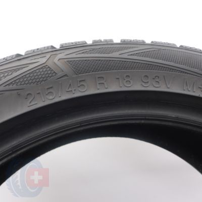 5. Opony 215/45 R18 2x VREDESTEIN 93V XL Wintrac Pro Zimowe 2021 Jak Nowe 8mm