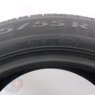7. Opony 195/55 R16 2x PIRELLI 87H Cinturato P1 Verde  Letnie 2023 Jak Nowe