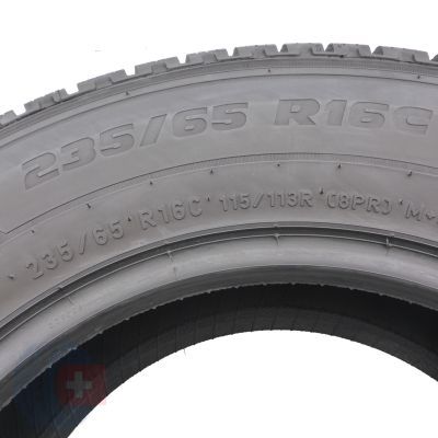 4. Opony 235/65 R16C 2x PIRELLI 115/113R Carrier Winter Zimowe 2022 Jak Nowe 9,2mm