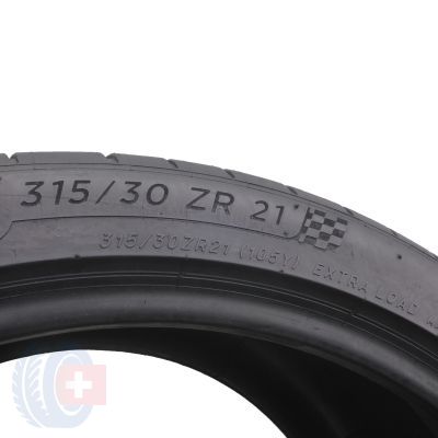 5. 2 x MICHELIN 315/30 ZR21 105Y XL Pilot Sport 4 N0 Lato 2022 5,8mm