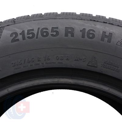 5. 4 x CONTINENTAL 215/65 R16 98H WinterContact TS850P SUV Zima 2018 6,2-7,2mm