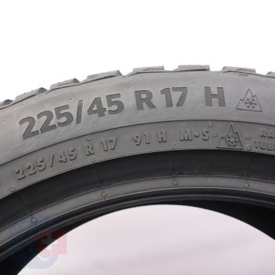 6. Opony 225/45 R17 2x CONTINENTAL 91H WinterContact TS 870 Zimowe 2023 7,5-7mm