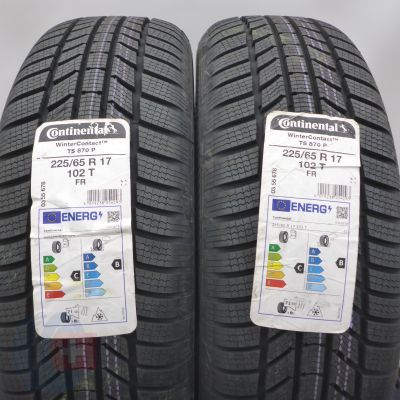 Opony 225/65 R17 2x CONTINENTAL 102T WinterContact TS 870 P Zimowe 2022 