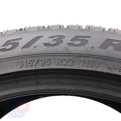 5. 2 x PIRELLI 315/35 R22 111V  XL Scorpion Winter Run Flat Zima 2021 Jak Nowe 7-7,2mm