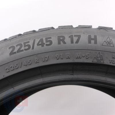 3. Opona 225/45 R17 1x CONTINENTAL 91H WinterContact TS870 Zimowa 2023 Jak Nowa 8,2mm