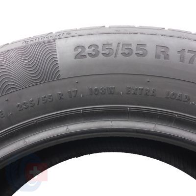 4. Opony 235/55 R17 2x CONTINENTAL 103W XL ContiPremiumContact 5 Letnie 2020 Jak Nowe 7,2-7,5mm