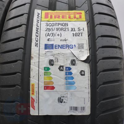 2. Opony 255/40 R21 2x PIRELLI 102T XL Scorpion AO Seal + Elect Letnie 2021 Nieużywane