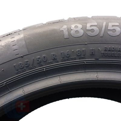 6. Opony 185/50 R16 2x CONTINENTAL 81H ContiEcoContact 5 Letnie 2018 Nieużywane 