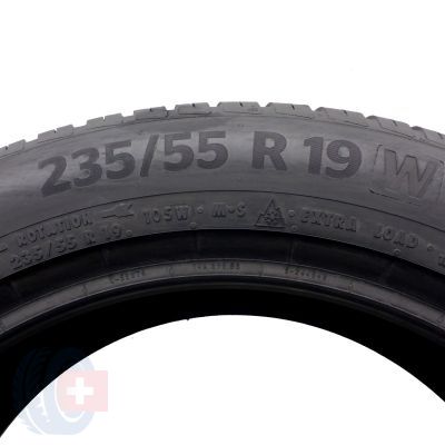 4. 2 x CONTINENTAL 235/55 R19 105W XL AllSeasonContact Wielosezon 2023 Jak Nowe 7,2mm