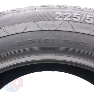 6. Opony 225/55 R17C 2x CONTINENTAL 109/107T VancoWinter 2 Zimowe 2019 Jak Nowe Nieużywane