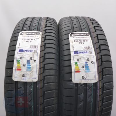 Opony 215/65 R17 2x CONTINENTAL 99V PremiumContact6 Letnie 2021 Nieużywane
