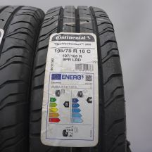 3. Opony 195/75 R16C 2x CONTINENTAL 107/105R ContiVanContact 200 Letnie 2021