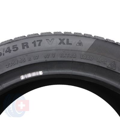 6. 4 x CONTINENTAL 235/45 R17 97V XL WinterContact TS850P Zima 2022 Jak Nowe