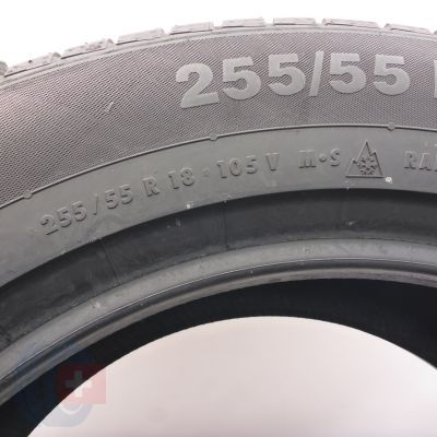 6. Opony 255/55 R18 4x CONTINENTAL 105V ContiWinterContact TS830P SUV NO Zimowe 2014, 2015, 2018 6-6,8mm