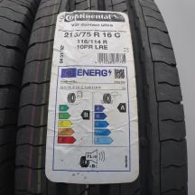 3. Opony 215/75 R16C 4x CONTINENTAL 116/114R VanContact Ultra Letnie 2022 Nieużywane