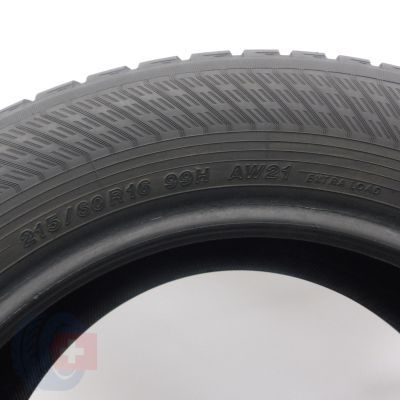 5. Opony 215/60 R16 2x YOKOHAMA 99H XL BluEarth-4S AW21 Wielosezonowe 2022 Jak Nowe 7,2mm