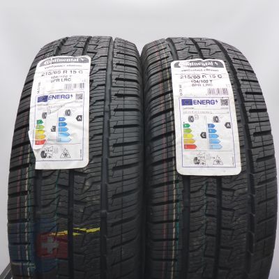 Opony 215/65 R15C 2x CONTINENTAL 104/102T VanContact 4Season Wielosezonowe 2022 Nieużywane Opony 215/65 R15C 2x CONTINENTAL 104/102T VanContact 4Season Wielosezonowe 2022 Nieużywane