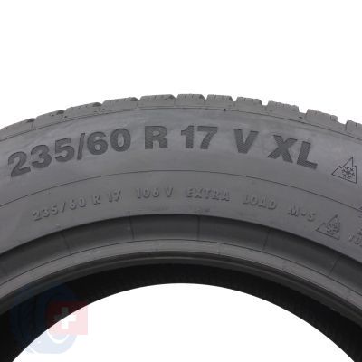 5. 4 x CONTINENTAL 235/60 R17 106V XL WinterContact TS850P Zima 2017/21 Jak Nowe