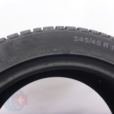 4. Opona 245/45 R17 1x CONTINENTAL 99H XL ContiWinterContact TS 830 P M0 Zimowa 2018 Nieużywana