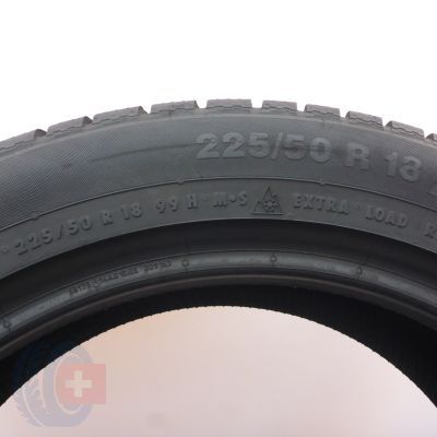 8. Opony 225/50 R18 4x CONTINENTAL 99H XL ContiWinterContact TS 830 P A0 Zimowe 2022 7mm