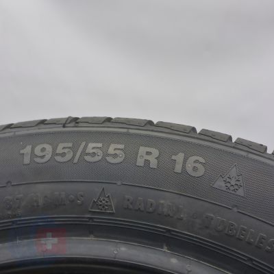 6. Opony 195/55 R16 2x CONTINENTAL 87H XL ContiWinterContact TS 830 P RSC BMW Zimowe 2022