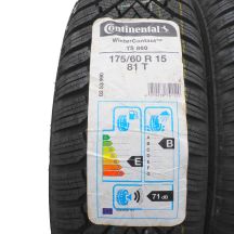 3. 4 x CONTINENTAL 175/60 R15 81T WinterContact TS860 Zima 2020 Jak Nowe