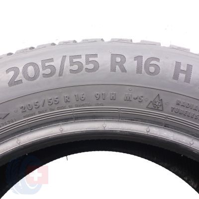 4. Opony 205/55 R16 2x CONTINENTAL 91H WinterContact TS870 Zimowe 2021 8-8,2mm