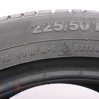 2. Opony 225/50 R18 2x CONTINENTAL 99H XL AO ContiWinterContact TS830P Zimowe 2022 Jak Nowe 8,2mm