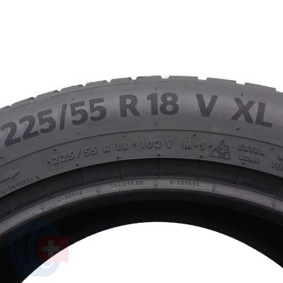 5. 4 x CONTINENTAL 225/55 R18 102V XL WinterContact TS870P Zima 7,7-8mm 2022