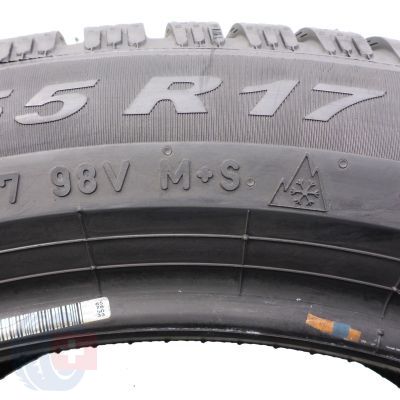 3. Opony 215/55 R17 4x PIRELLI 98V XL Winter 2 Cinturato Zimowe 2024 Jak Nowe 8,8-9mm