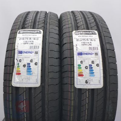 4. Opony 215/75 R16C 4x CONTINENTAL 116/114R VanContact Ultra Letnie 2022 Nieużywane