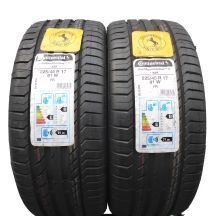 Opony 225/45 R17 2x CONTINENTAL 91W ContiSportContact 5 Letnie RunFlat BMW 2020 Jak Nowe Nieużywane
