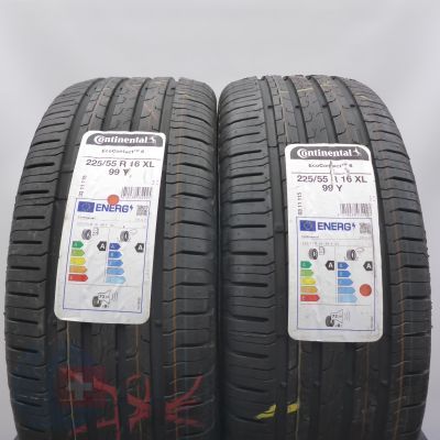 Opony 225/55 R16 2x CONTINENTAL 99Y XL EcoContact 6 Letnie 2023