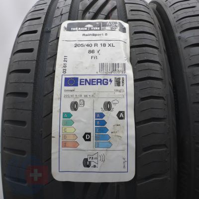 2. Opony 205/40 R18 2x UNIROYAL 86Y RainSport5 Letnie 2023 Nieużywane 