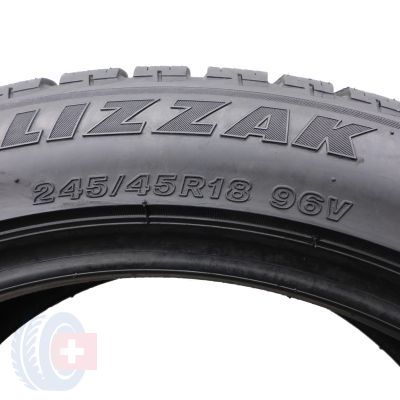 7. 4 x BRIDGESTONE 245/45 R18 96V Blizzak LM-25 BMW RunFlat Zima 2013 7mm