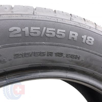4. 4 x CONTINENTAL 215/55 R18 95H 6,5-7mm PremiumContact 2 Lato DOT13