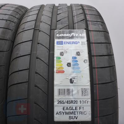 2. Opony 265/45 R20 2x GOODYEAR 104Y Eagle Asymmetric 3 SUV NO Letnie 2022 Jak Nowe Nieużywane