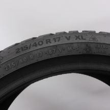 4. Opona 215/40 R17 1x CONTINENTAL 87V XL WinterContact TS 870 Zimowa 2023  7,8mm Jak Nowa