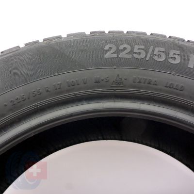 6. Opony 225/55 R17 2x CONTINENTAL 101V XL ContiWinterContact TS 830 P Zimowe 20216,2-6mm