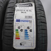 2. Opony 205/55 R16 2x CONTINENTAL 94H XL EcoContact6 Letnie 2023 Nieużywane